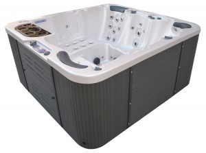 Martinique Diamond Silver Marble Side spa